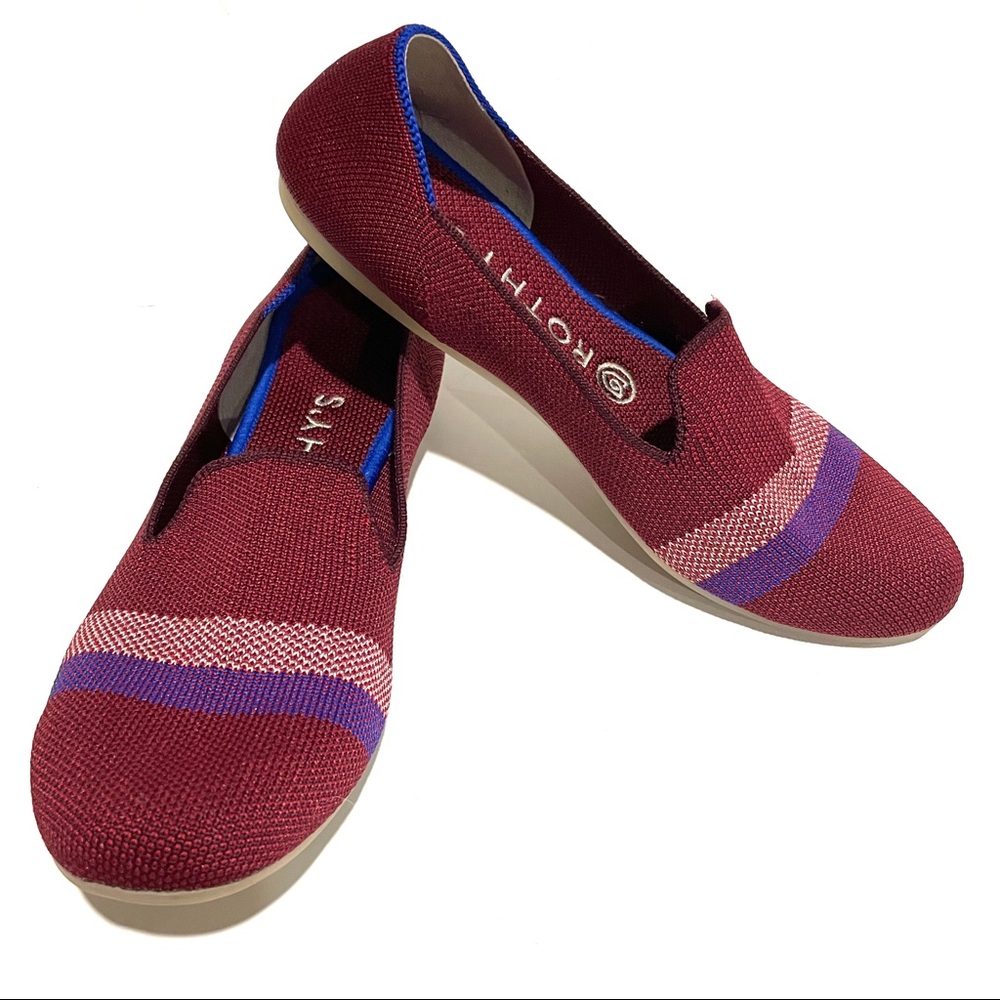 Rothy's Garnet Reflective Stripe Loafer